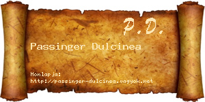 Passinger Dulcinea névjegykártya